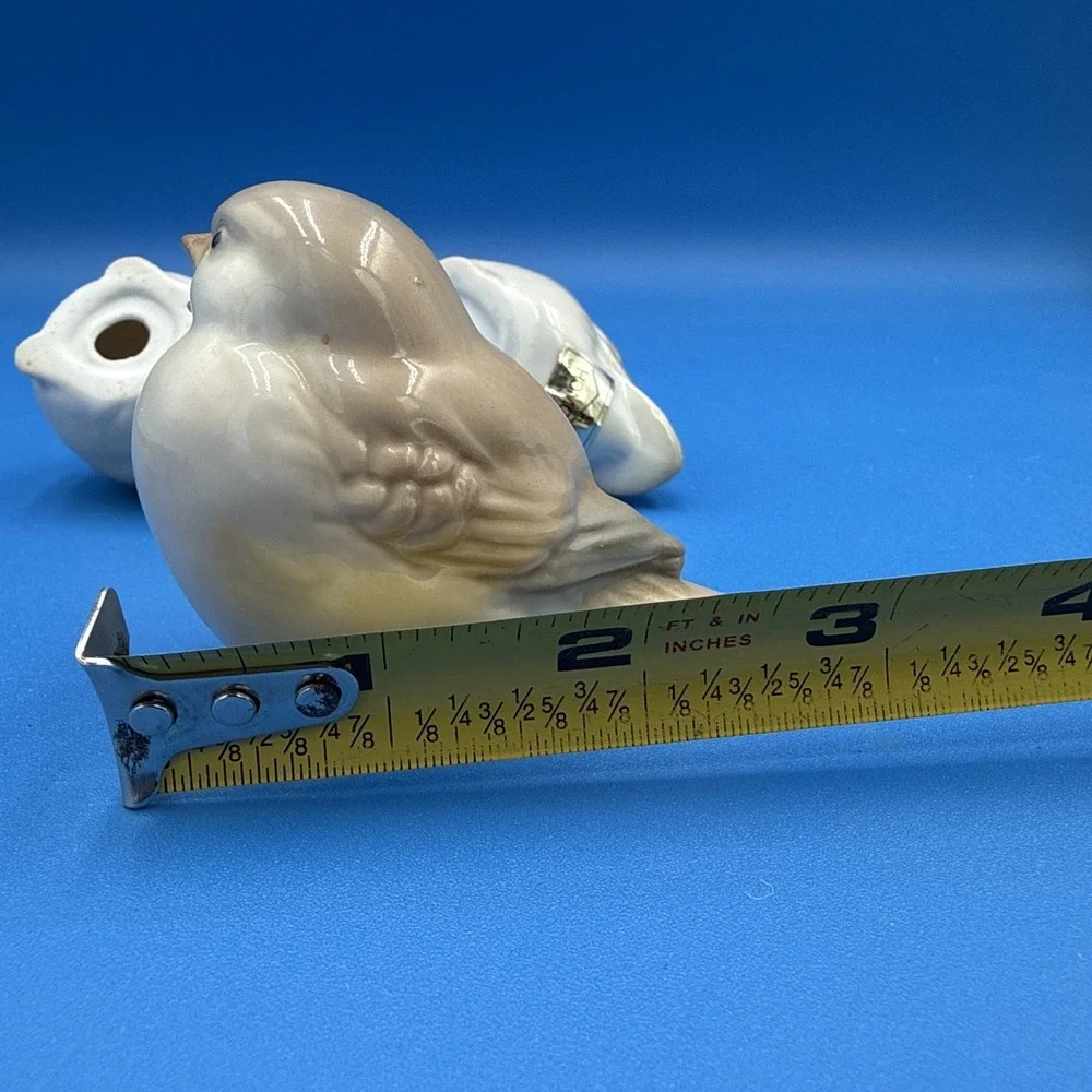 Vtg Homco Bird Figurines Set 3 Porcelain Cottagecore‎ Woodland Decor Japan